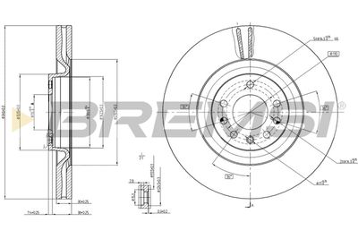 CD7909V BREMSI Тормозной диск