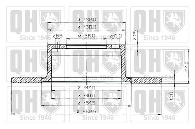 BDC3133 QUINTON HAZELL Тормозной диск