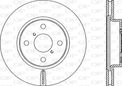 BDA231720 OPEN PARTS Тормозной диск