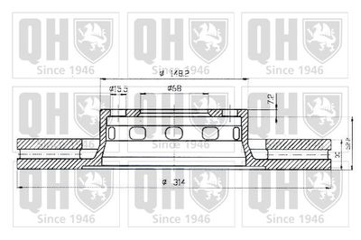 BDC4788 QUINTON HAZELL Тормозной диск