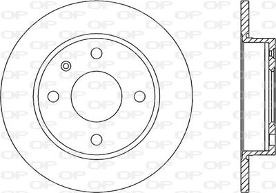 BDA117510 OPEN PARTS Тормозной диск