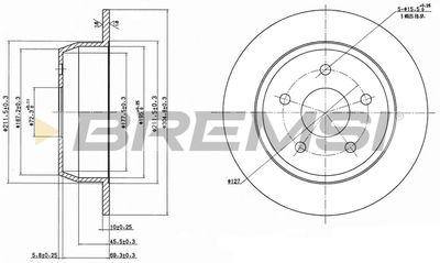 CD7553S BREMSI Тормозной диск