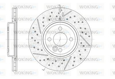 D6254310 WOKING Тормозной диск