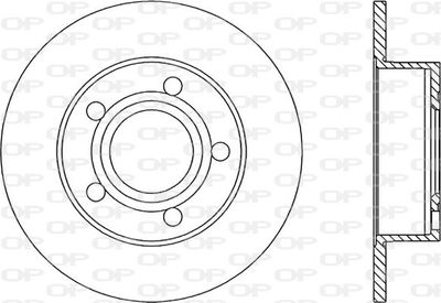 BDR174210 OPEN PARTS Тормозной диск