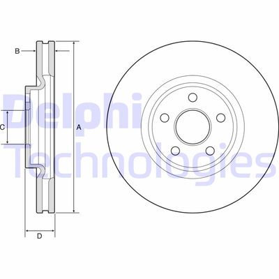 BG9203C DELPHI Тормозной диск