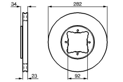 0986478448 BOSCH Тормозной диск