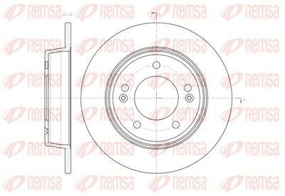 6143500 REMSA Тормозной диск