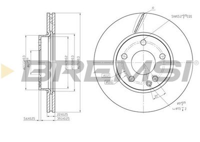 CD7220V BREMSI Тормозной диск