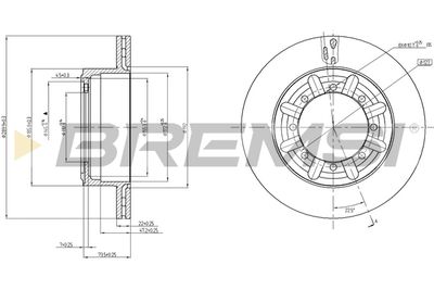 CD5340V BREMSI Тормозной диск