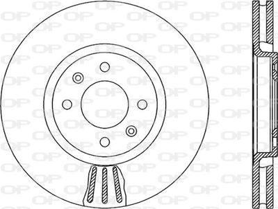 BDR186520 OPEN PARTS Тормозной диск