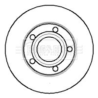 BBD4244 BORG & BECK Тормозной диск