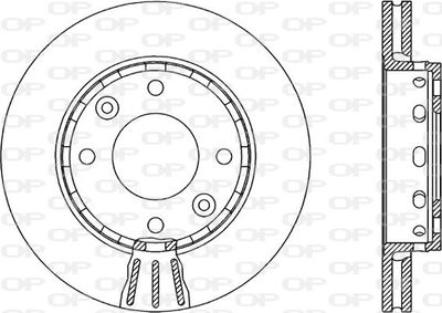 BDA188620 OPEN PARTS Тормозной диск