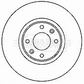 BBD4468 BORG & BECK Тормозной диск