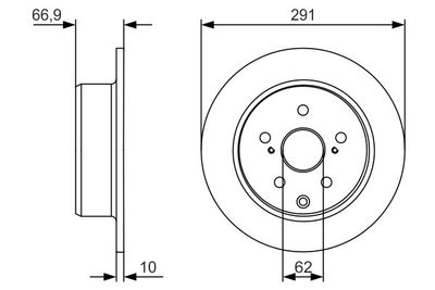 0986479U78 BOSCH Тормозной диск