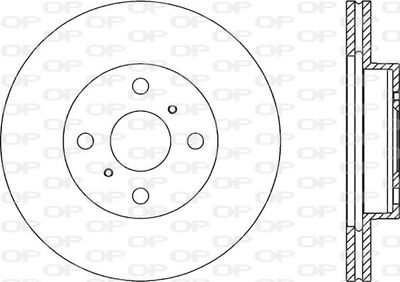 BDA164020 OPEN PARTS Тормозной диск