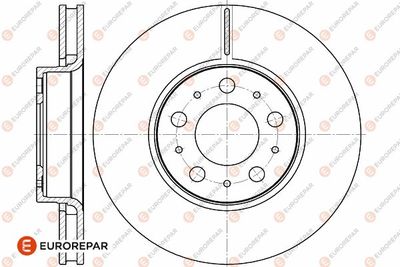 1642754780 EUROREPAR Тормозной диск