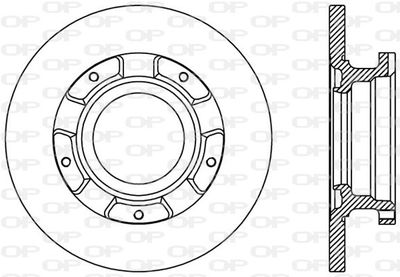 BDA241110 OPEN PARTS Тормозной диск