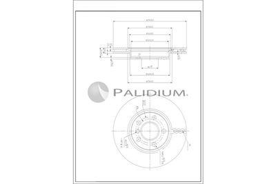 P330259 ASHUKI by Palidium Тормозной диск