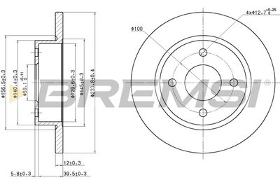 CD6442S BREMSI Тормозной диск