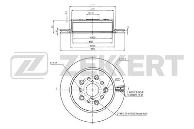 BS6085 ZEKKERT Тормозной диск