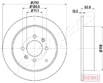 DP0616C JAPANPARTS Тормозной диск