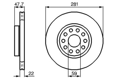 0986478993 BOSCH Тормозной диск