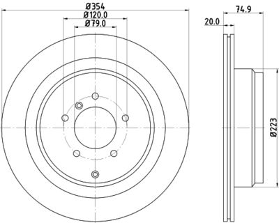 MDC1901 MINTEX Тормозной диск