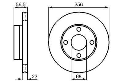 0986478550 BOSCH Тормозной диск