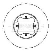 BBD5070 BORG & BECK Тормозной диск