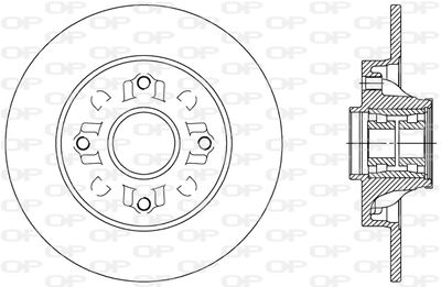 BDR238830 OPEN PARTS Тормозной диск