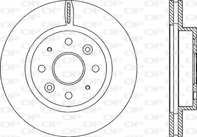 BDA221020 OPEN PARTS Тормозной диск