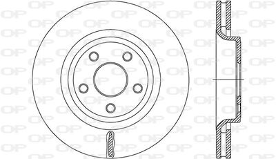 BDR271220 OPEN PARTS Тормозной диск