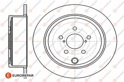 1642779480 EUROREPAR Тормозной диск