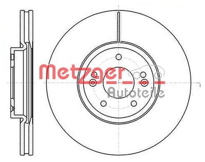 6110210 METZGER Тормозной диск