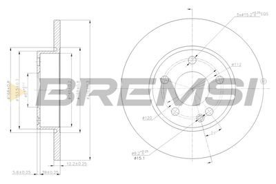 CD7219S BREMSI Тормозной диск