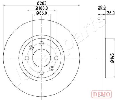 DI0627C JAPANPARTS Тормозной диск