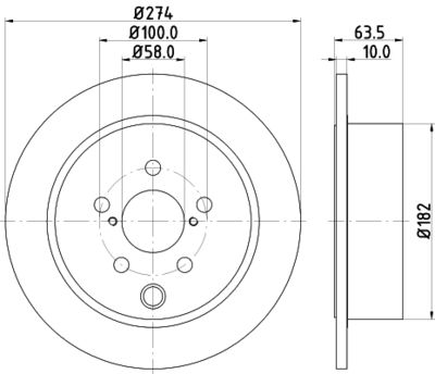 8DD355120341 HELLA Тормозной диск