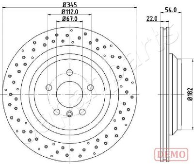 DP0520C JAPANPARTS Тормозной диск