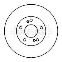 BBD5015 BORG & BECK Тормозной диск