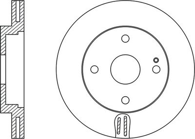 FR0618V FIT Тормозной диск
