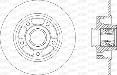 BDA287930 OPEN PARTS Тормозной диск