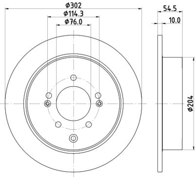 MDC2817C MINTEX Тормозной диск