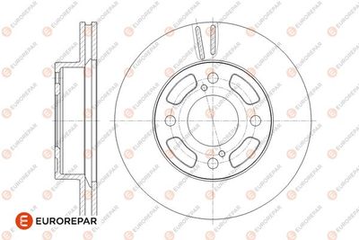 1676011580 EUROREPAR Тормозной диск