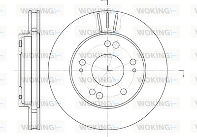 D6122010 WOKING Тормозной диск