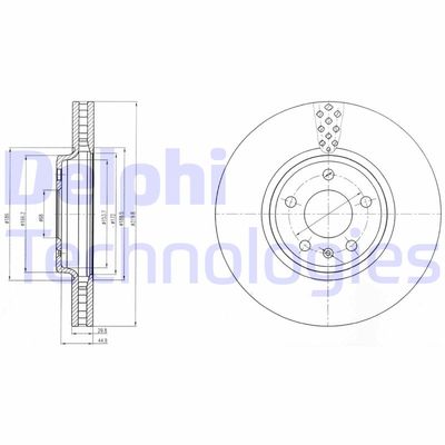 BG4080C DELPHI Тормозной диск