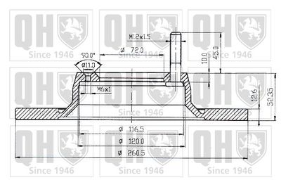 BDC3214 QUINTON HAZELL Тормозной диск