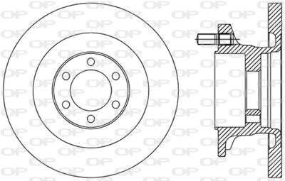 BDA249410 OPEN PARTS Тормозной диск