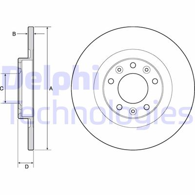 BG4662C DELPHI Тормозной диск