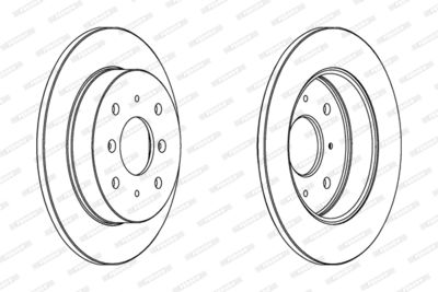 DDF360 FERODO Тормозной диск