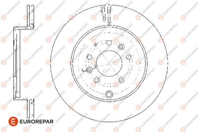 1667871680 EUROREPAR Тормозной диск